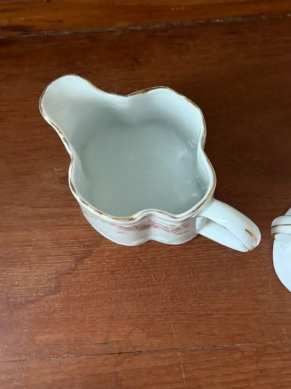 Vintage Sugar Bowl and Creamer Set